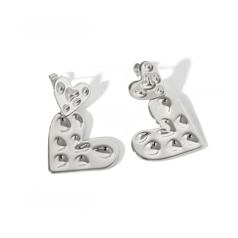 Aretes Doble Corazón