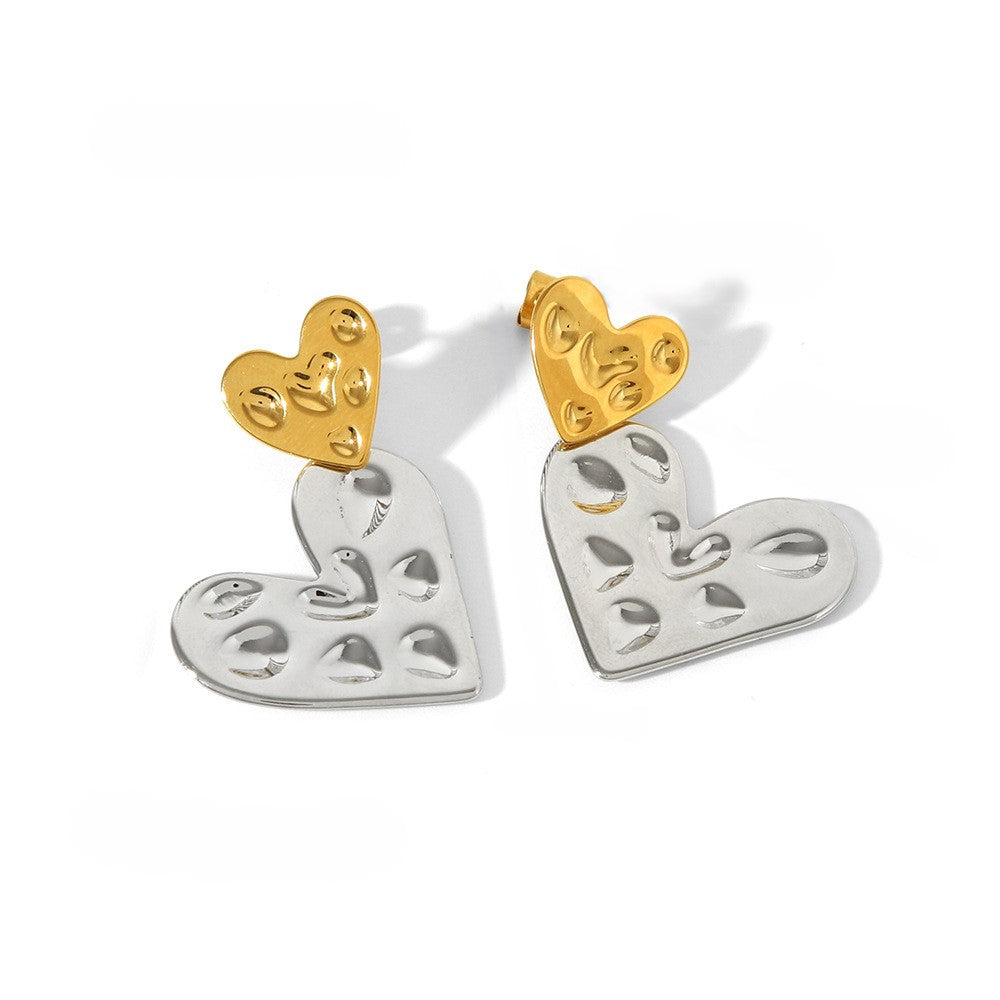 Aretes Doble Corazón