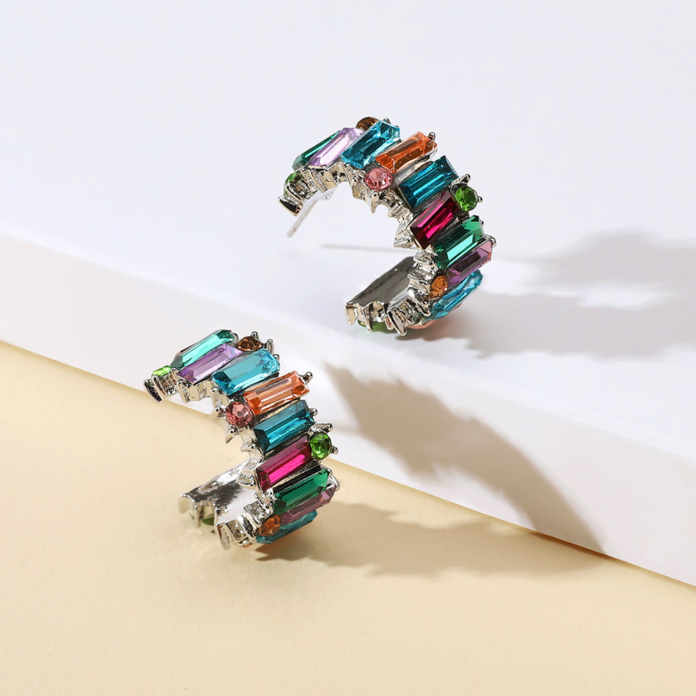 Aretes C en Z mix colores