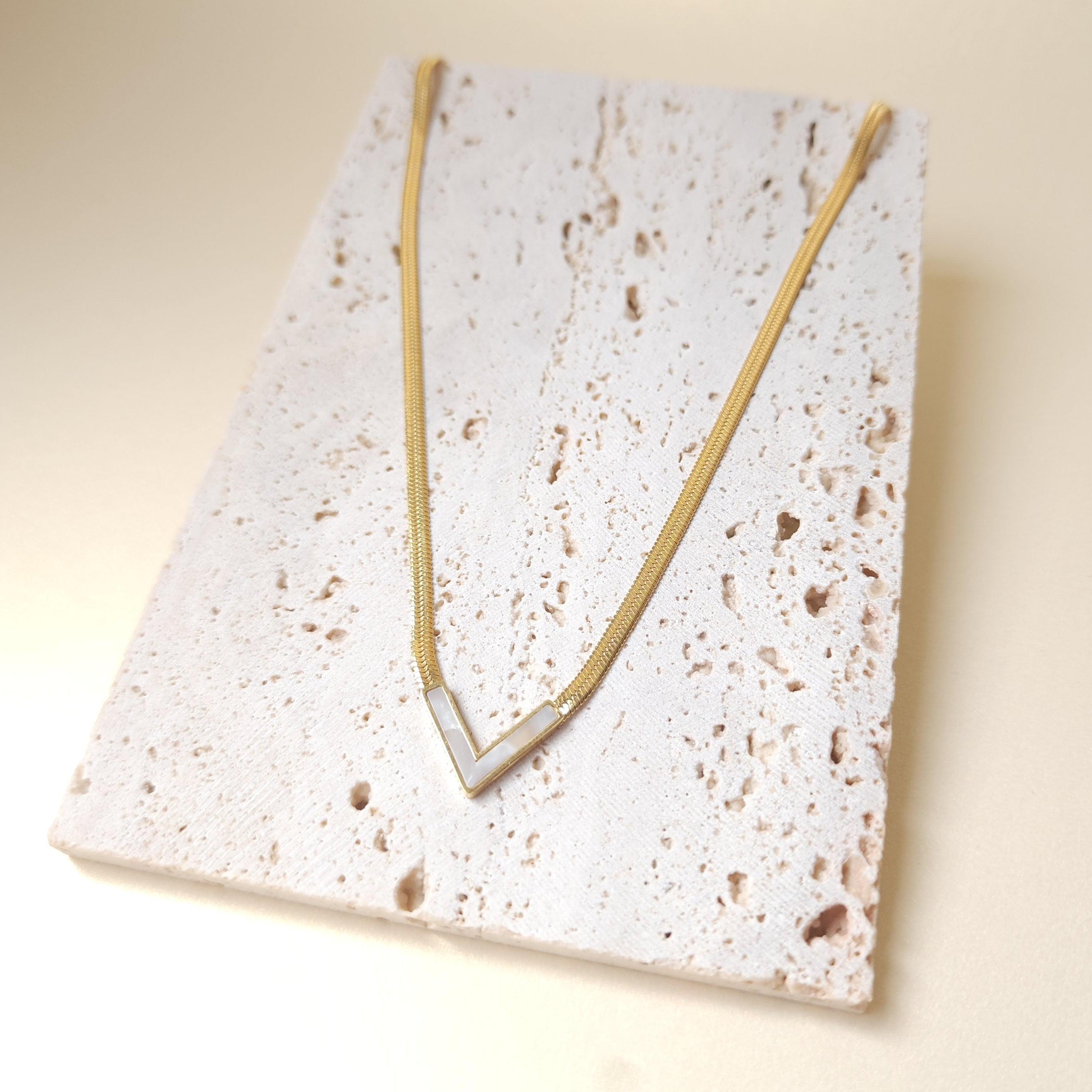 Cadena Espiga V Blanca