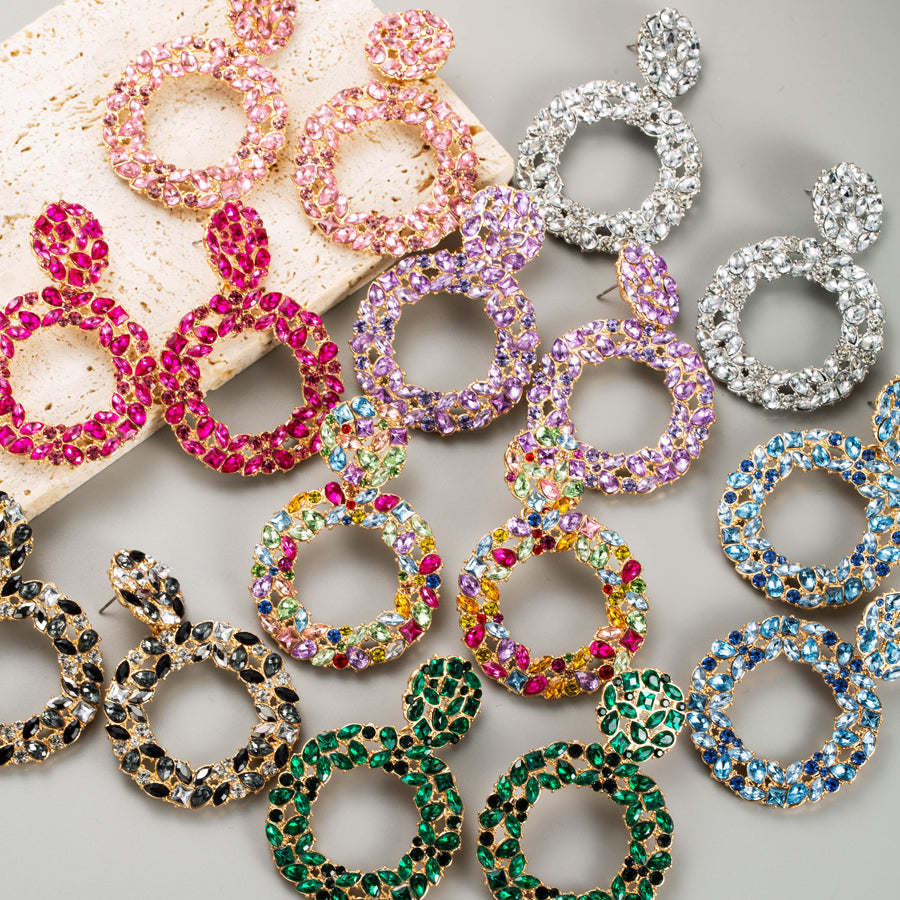 Aretes Piedras Mosaico